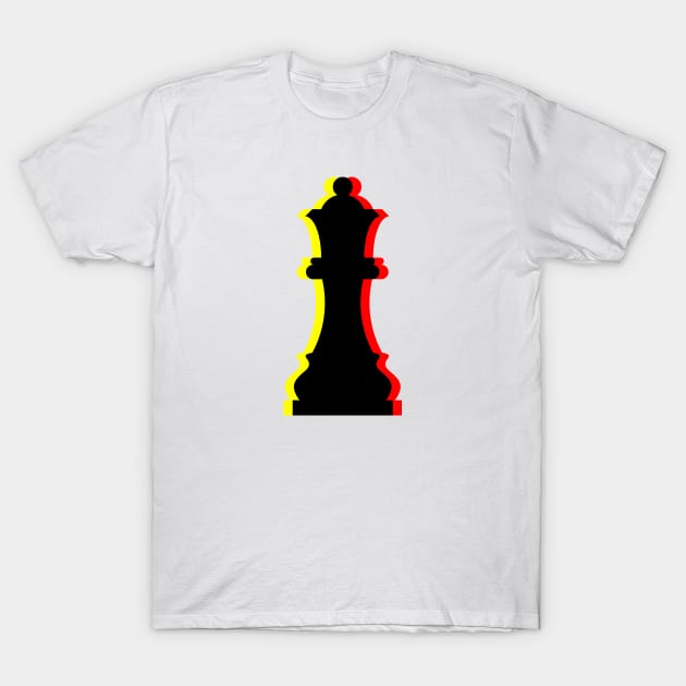 Trippy Queen Piece (Yellow and Red) T-Shirt by inotyler